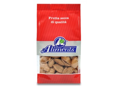 Roasted almonds in shell
